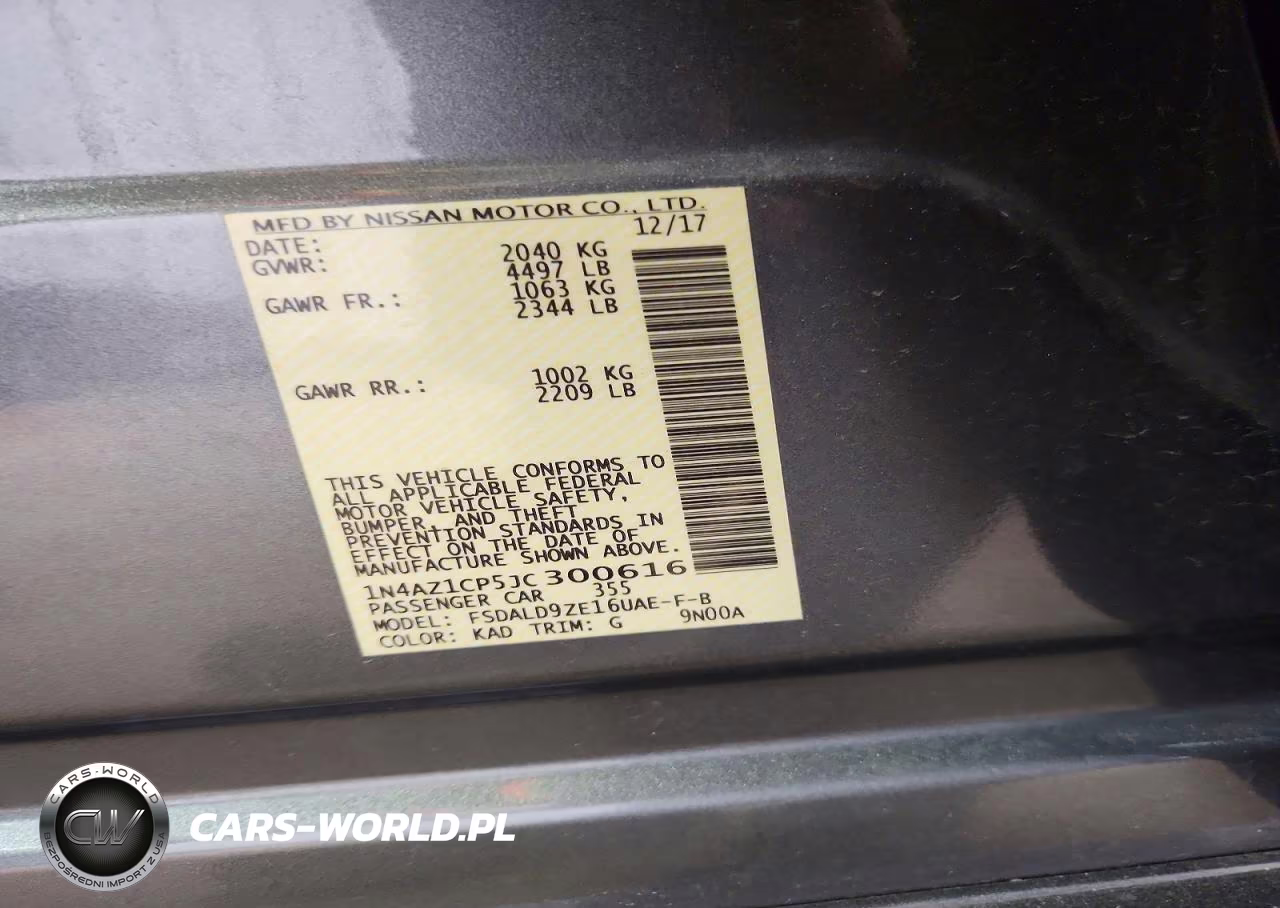 2018 Nissan Leaf Sv VIN:1N4AZ1CP5JC300616 - 14