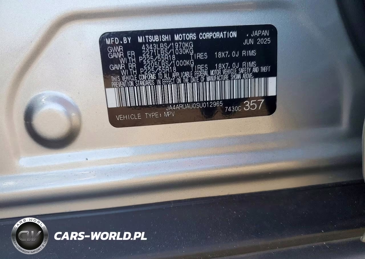 2025 Mitsubishi Outlander Sport S VIN:JA4ARUAU0SU012965 - 14