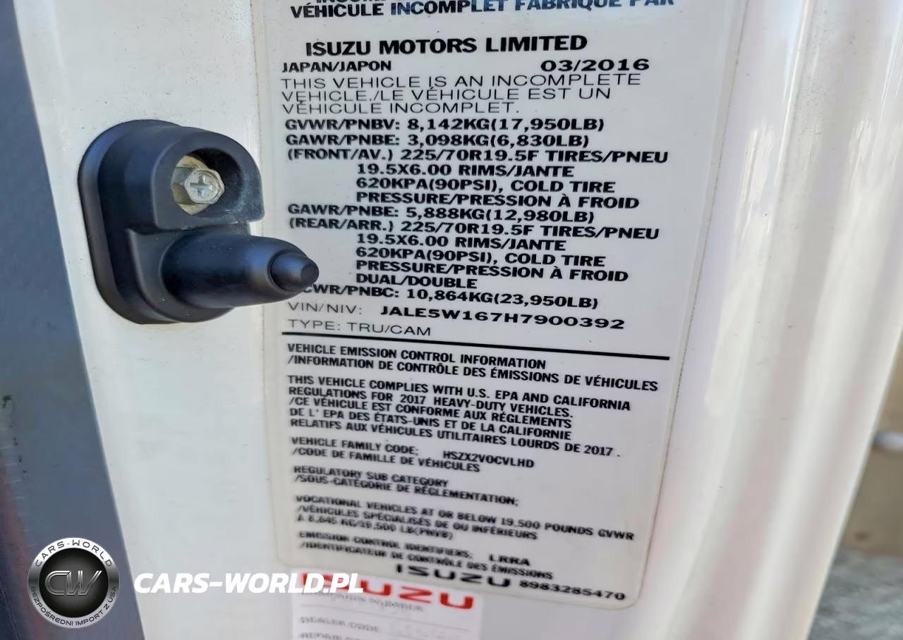 2017 Isuzu Nqr VIN:JALE5W167H7900392 - 12