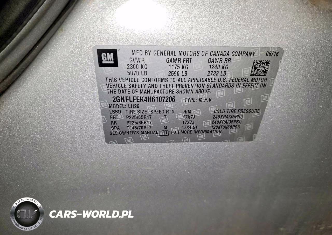 2017 Chevrolet Equinox Lt VIN:2GNFLFEK4H6107206 - 13
