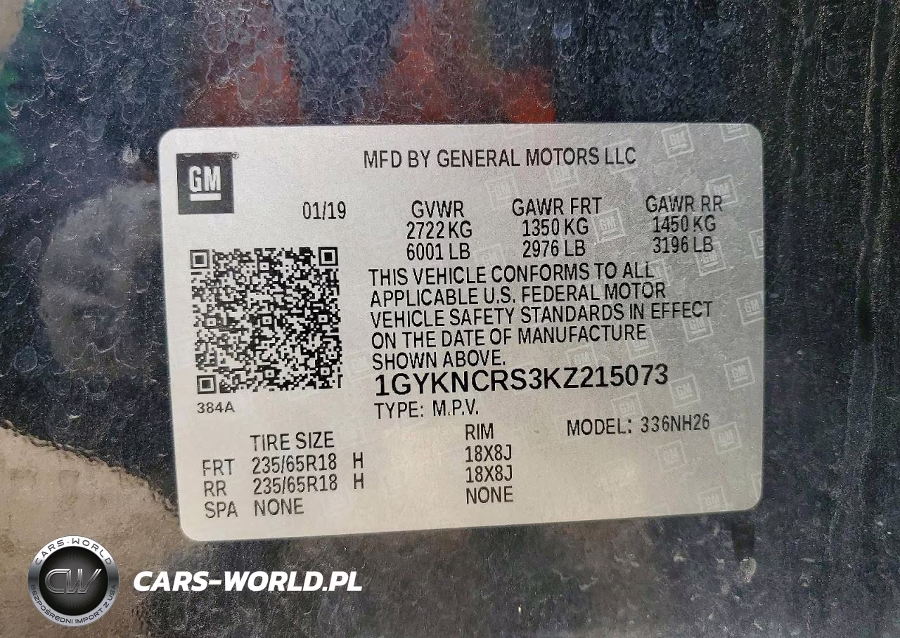 2019 Cadillac Xt5 Luxury VIN:1GYKNCRS3KZ215073 - 14