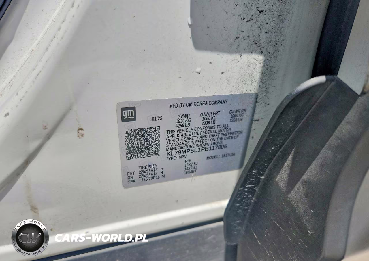 2023 Chevrolet Trailblazer Lt VIN:KL79MPSL1PB117805 - 12