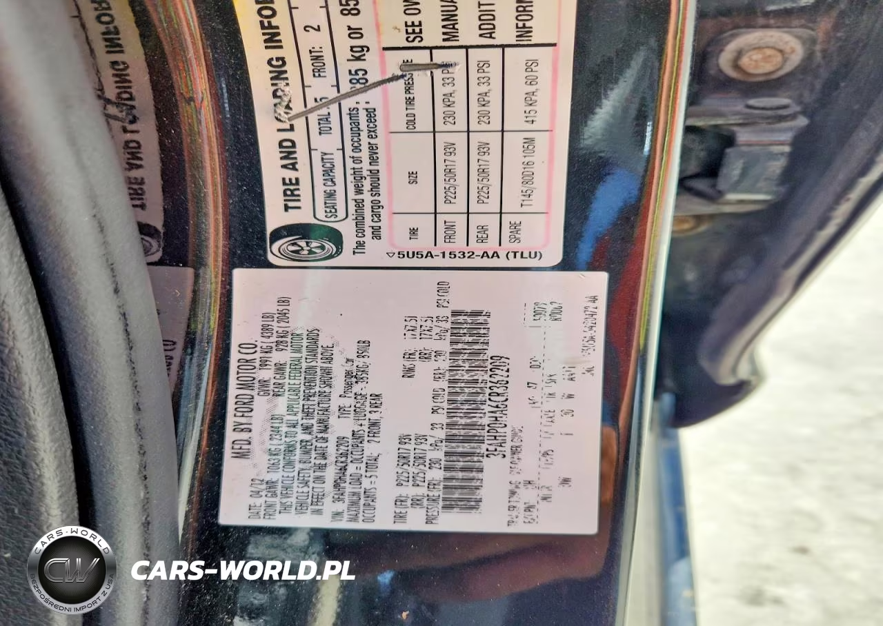2012 Ford Fusion VIN:3FAHP0HA6CR362209 - 12
