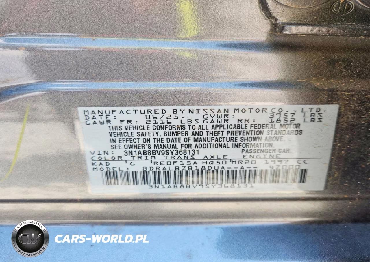 2025 Nissan Sentra S VIN:3N1AB8BV9SY368131 - 12