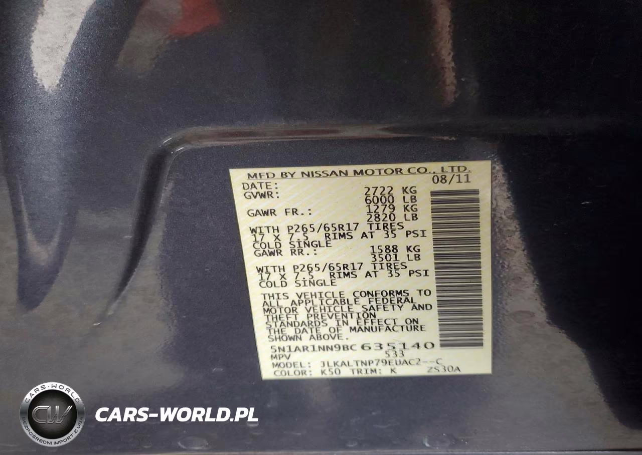 2011 Nissan Pathfinder S VIN:5N1AR1NN9BC635140 - 12