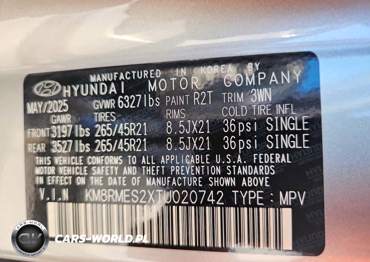 2026 Hyundai Palisade Calligraphy VIN:KM8RMES2XTU020742 - 13