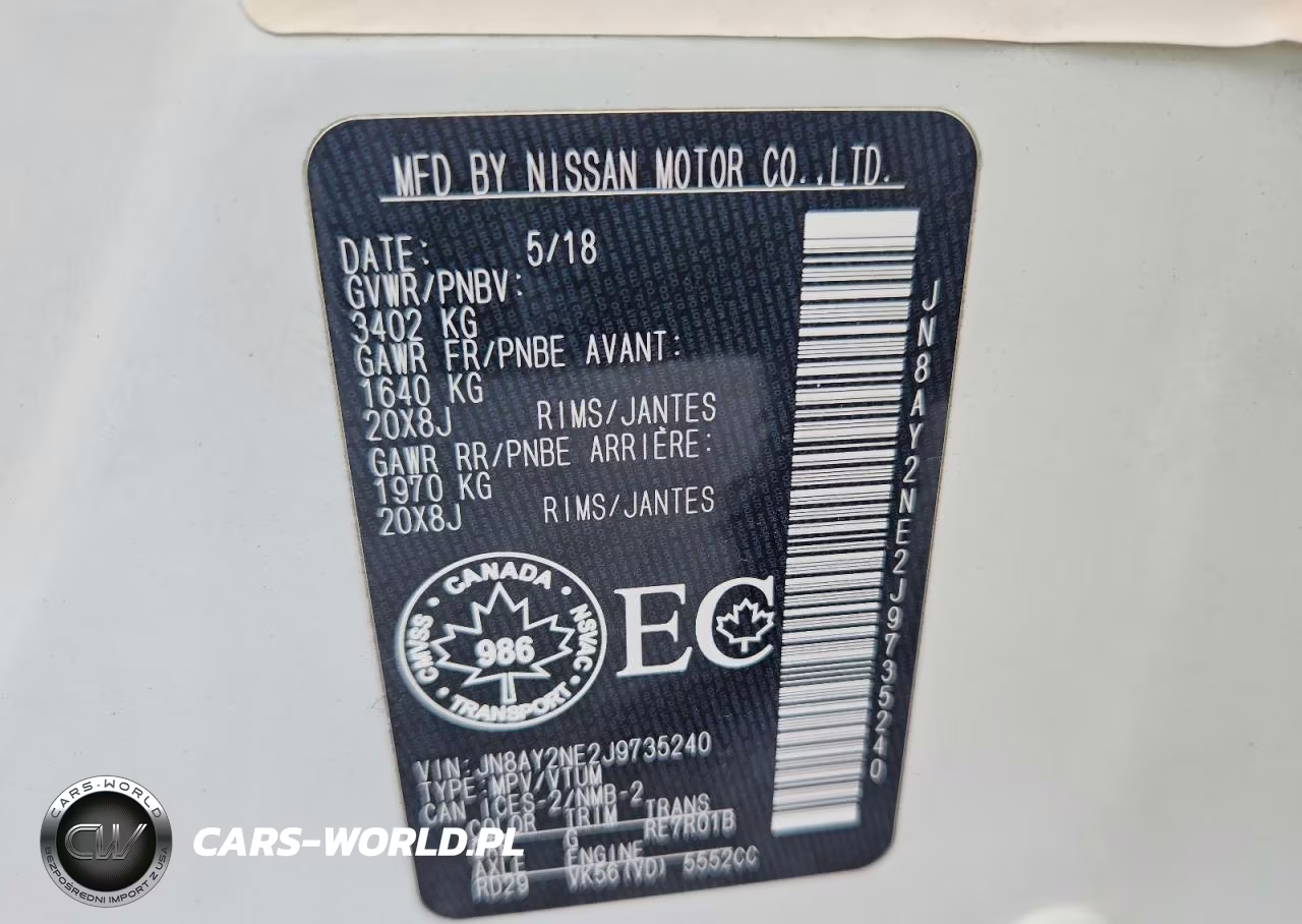 2018 Nissan Armada Platinum VIN:JN8AY2NE2J9735240 - 13
