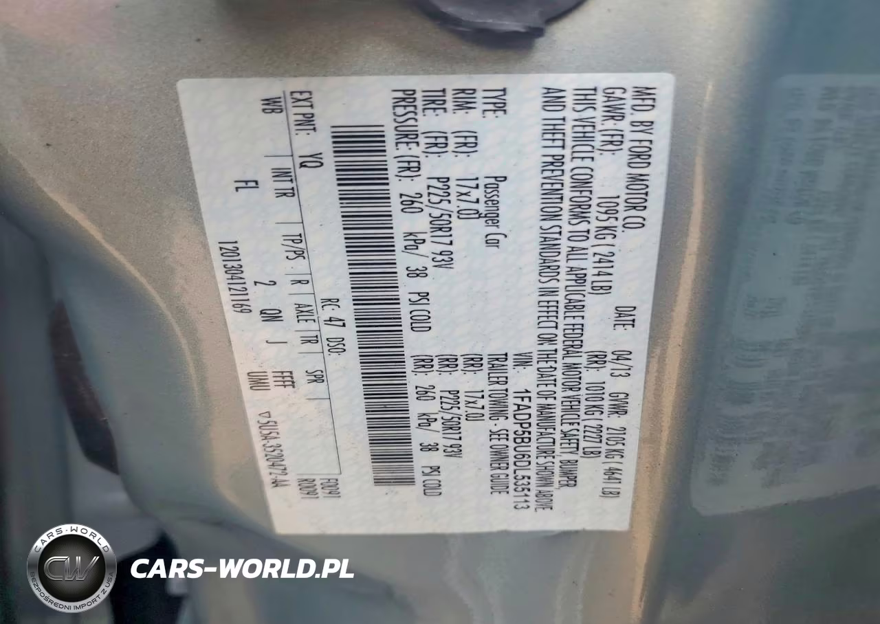 2013 Ford C-Max Sel VIN:1FADP5BU6DL535113 - 12
