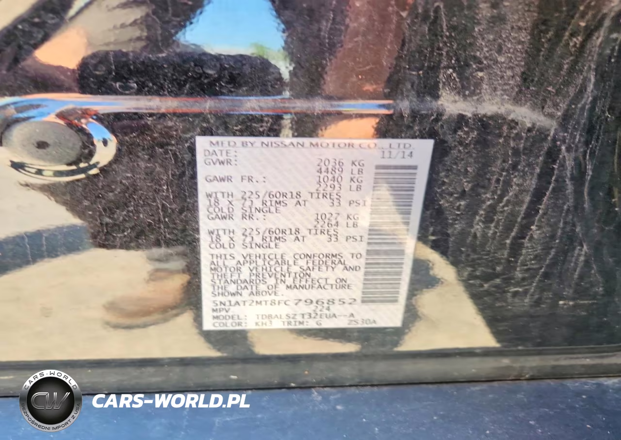2015 Nissan Rogue Sl VIN:5N1AT2MT8FC796852 - 13