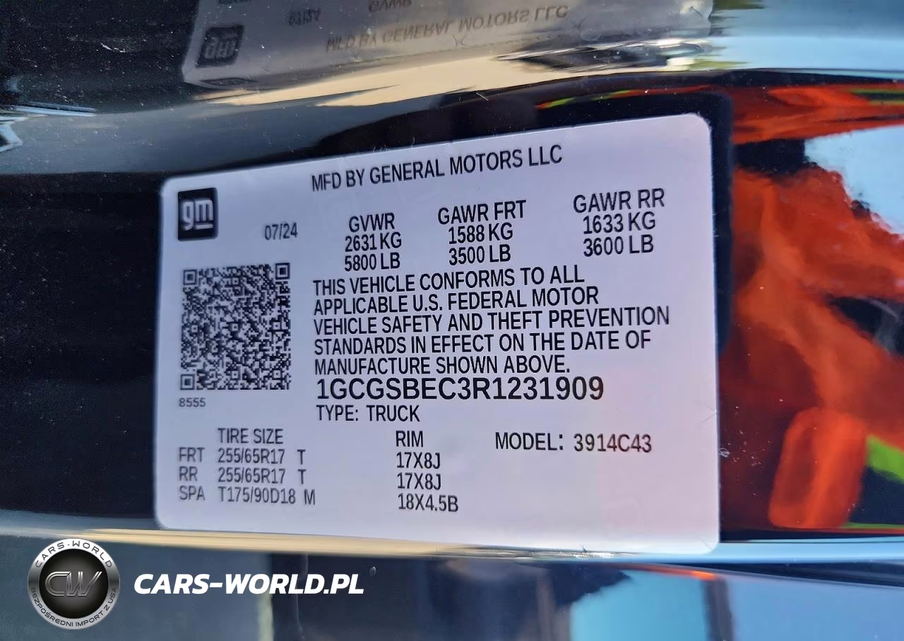 2024 Chevrolet Colorado VIN:1GCGSBEC3R1231909 - 12