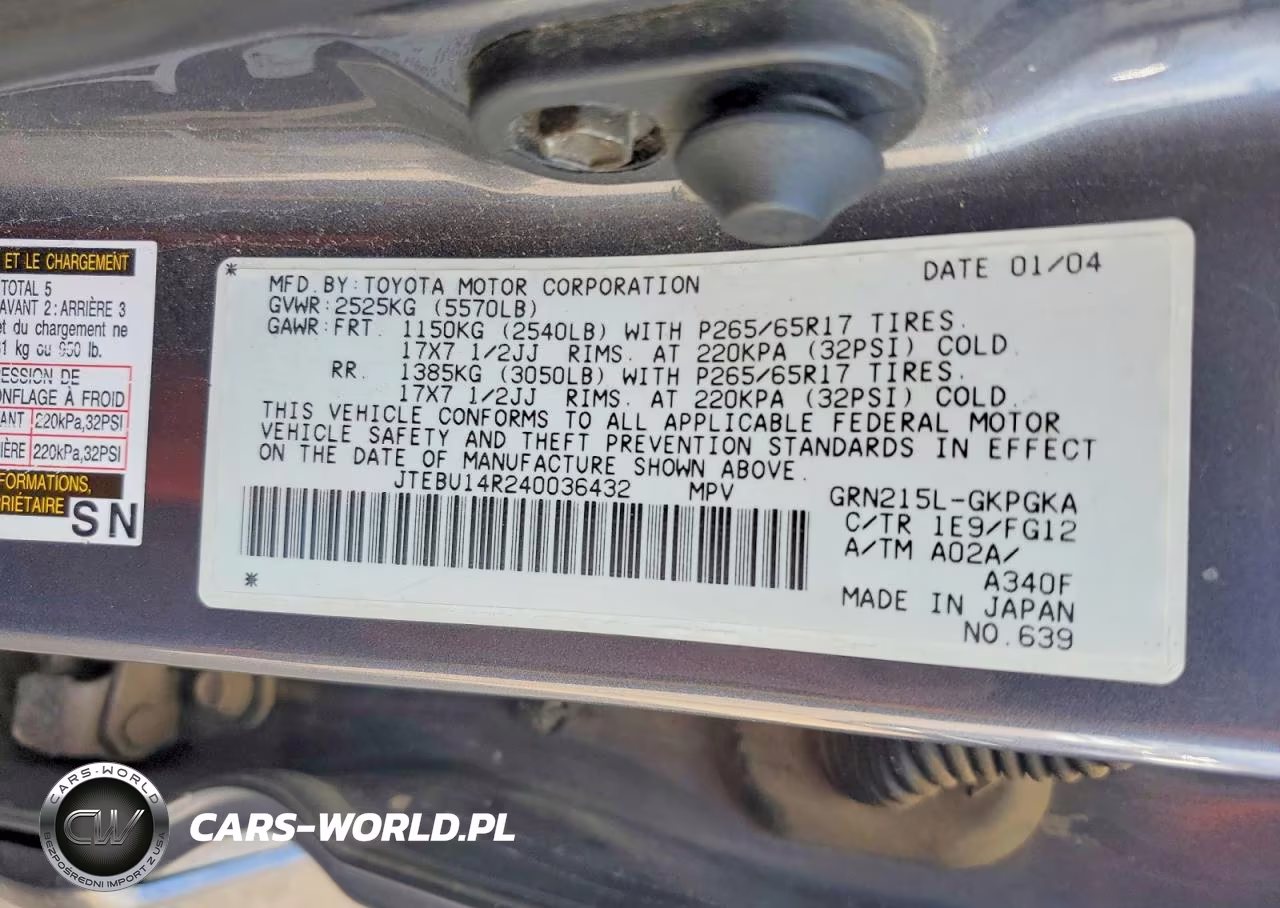 2004 Toyota 4Runner Sr5 VIN:JTEBU14R240036432 - 13