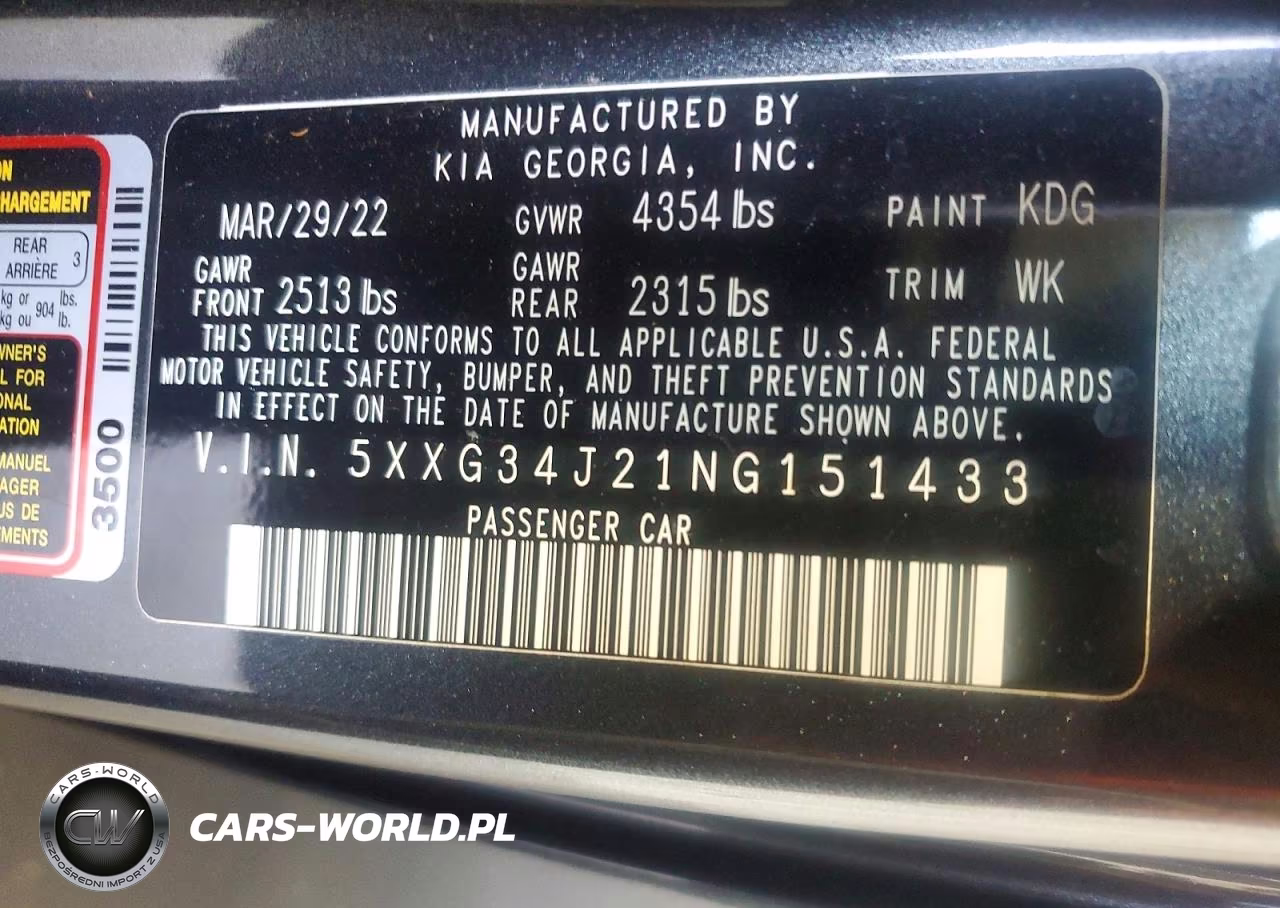 2022 Kia K5 Ex VIN:5XXG34J21NG151433 - 12