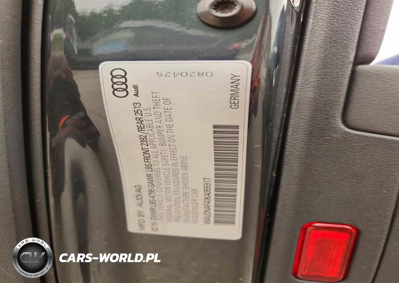 2019 Audi A4 Premium VIN:WAUDNAF40KA055917 - 12