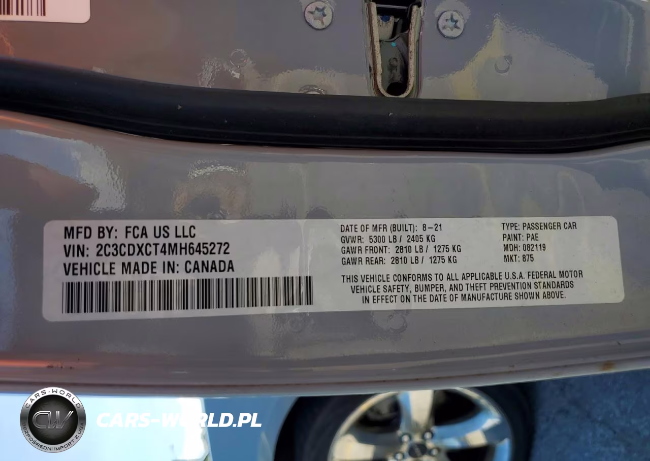 2021 Dodge Charger R-T VIN:2C3CDXCT4MH645272 - 12