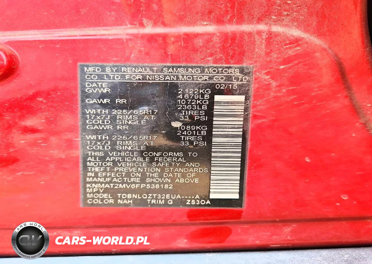 2015 Nissan Rogue Sv VIN:KNMAT2MV6FP538182 - 13