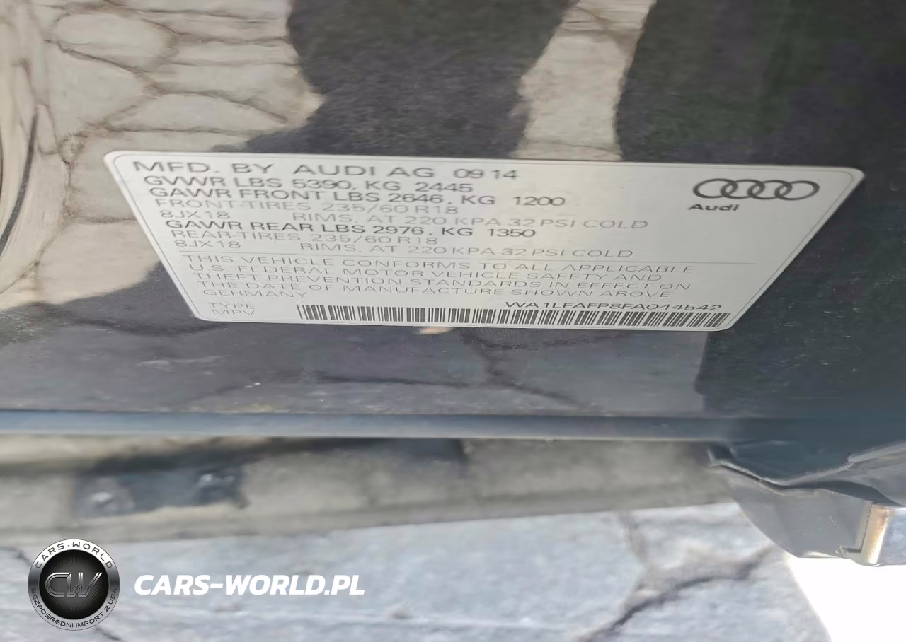 2015 Audi Q5 Premium Plus VIN:WA1LFAFP8FA044542 - 13