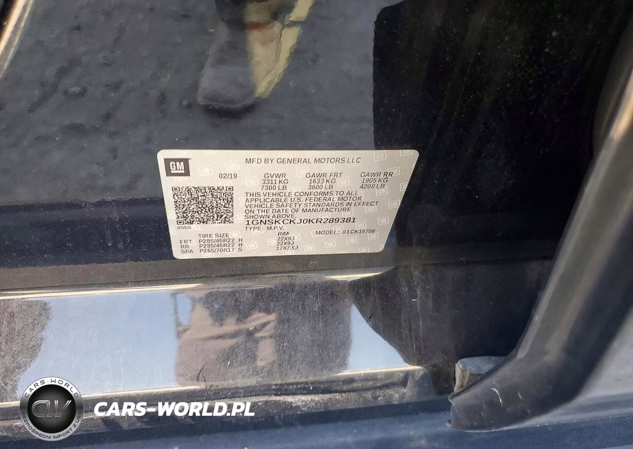 2019 Chevrolet Tahoe K1500 Premier VIN:1GNSKCKJ0KR289381 - 13
