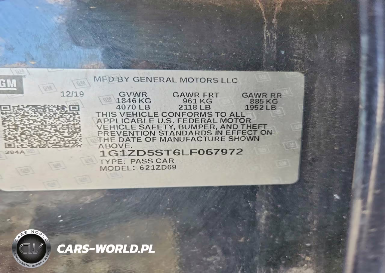 2020 Chevrolet Malibu VIN:1G1ZD5ST6LF067972 - 12