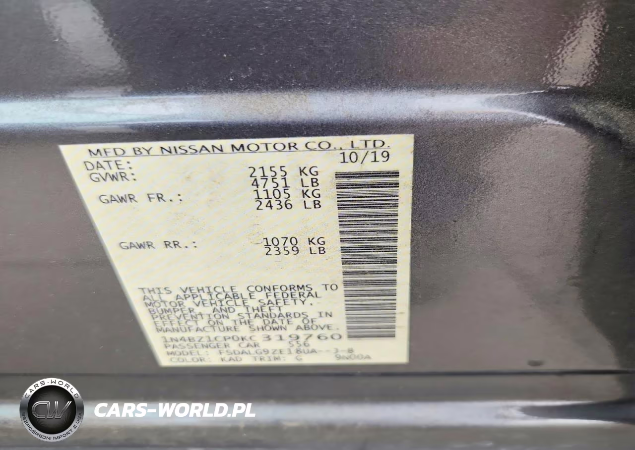 2019 Nissan Leaf Sl Plus VIN:1N4BZ1CP0KC319760 - 13