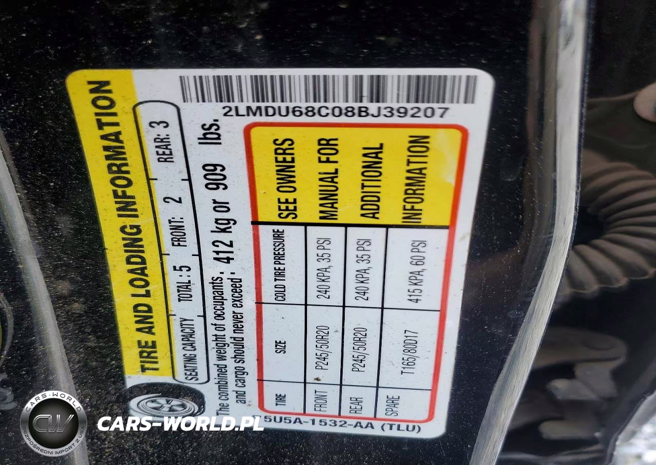 2008 Lincoln Mkx VIN:2LMDU68C08BJ39207 - 13