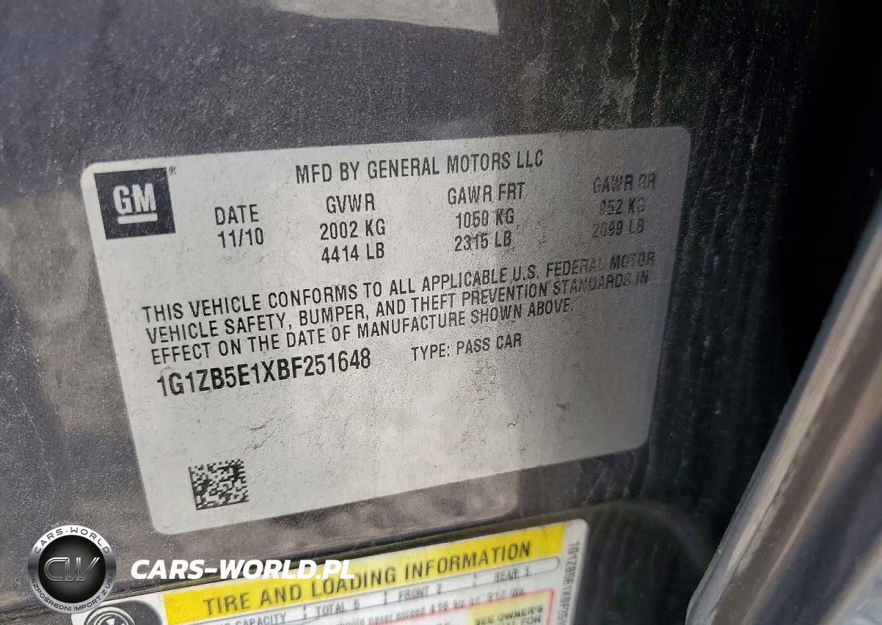 2011 Chevrolet Malibu Ls VIN:1G1ZB5E1XBF251648 - 12