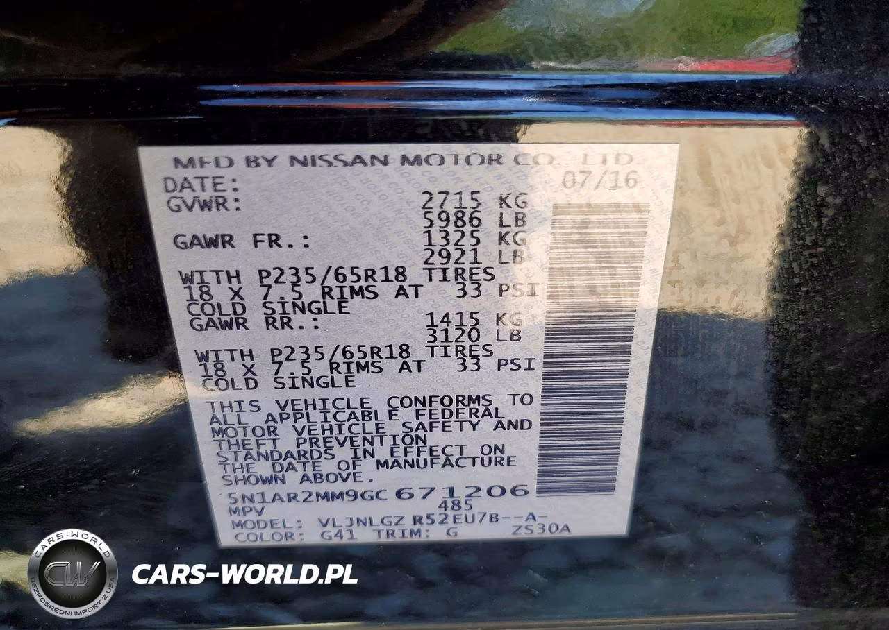 2016 Nissan Pathfinder Sl VIN:5N1AR2MM9GC671206 - 13