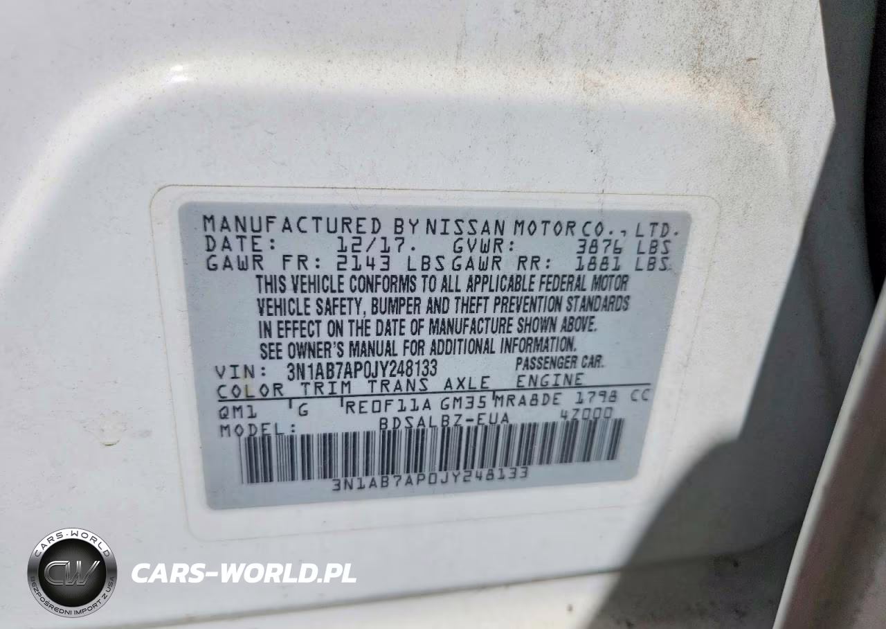 2018 Nissan Sentra S VIN:3N1AB7AP0JY248133 - 12