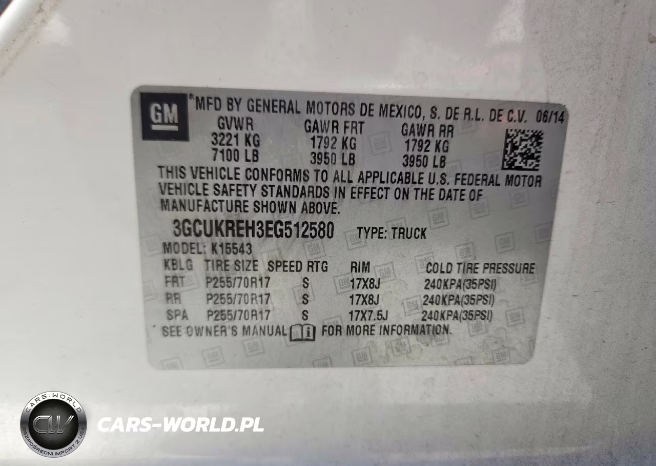2014 Chevrolet Silverado K1500 Lt VIN:3GCUKREH3EG512580 - 12