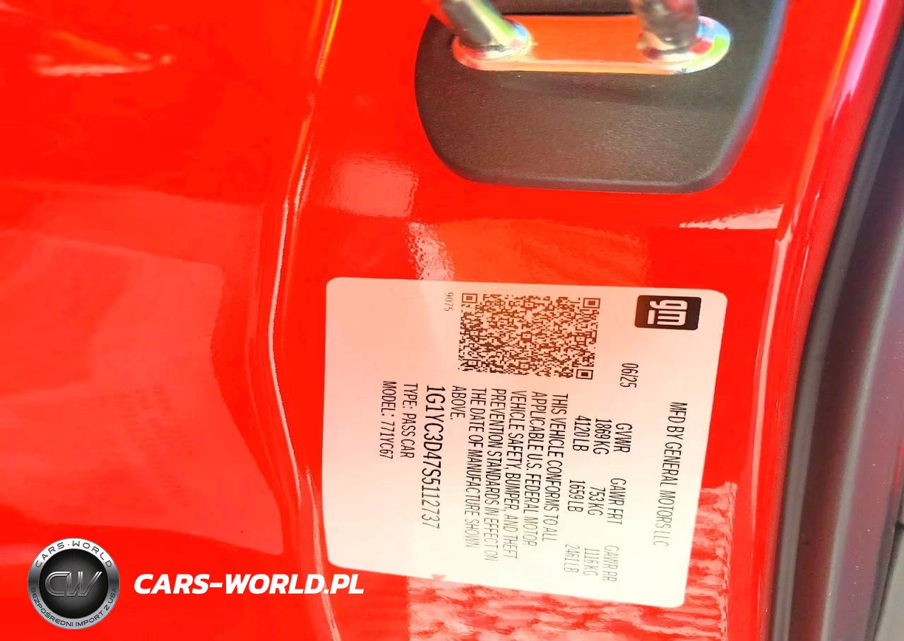 2025 Chevrolet Corvette Stingray 3Lt VIN:1G1YC3D47S5112737 - 12