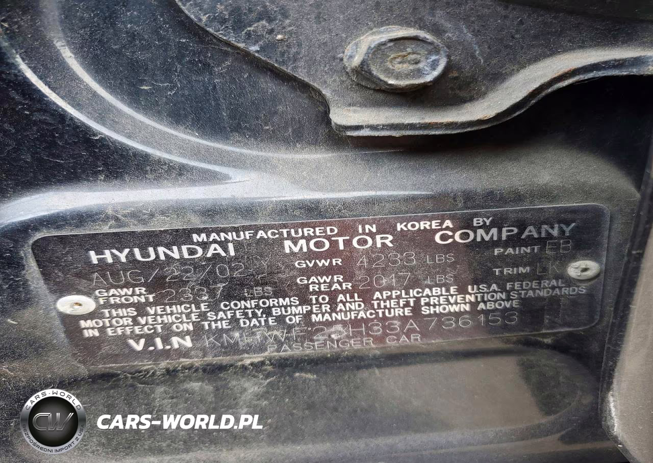 2003 Hyundai Sonata Gl VIN:KMHWF25H33A736153 - 12