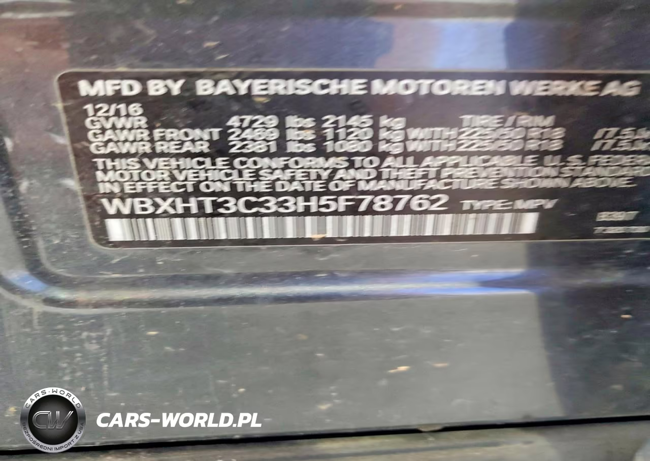 2017 BMW X1 xDrive28I VIN:WBXHT3C33H5F78762 - 13