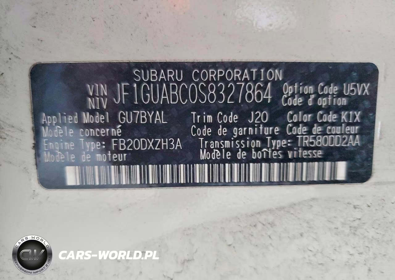 2025 Subaru Impreza VIN:JF1GUABC0S8327864 - 13
