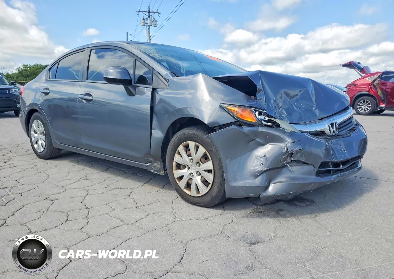 2012 Honda Civic Lx VIN:19XFB2F54CE104330 - 4