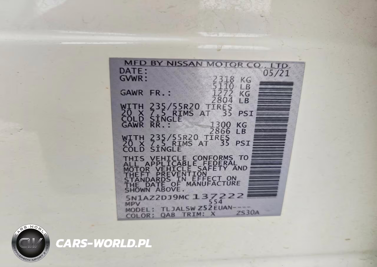 2021 Nissan Murano Platinum VIN:5N1AZ2DJ9MC137222 - 13