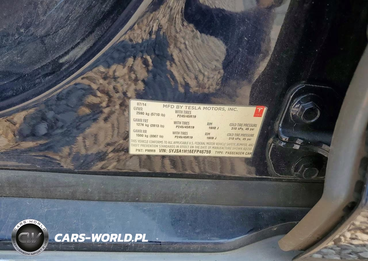 2014 Tesla Model S VIN:5YJSA1H16EFP46759 - 12