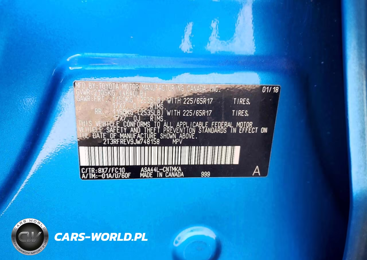 2018 Toyota Rav4 Xle VIN:2T3RFREV9JW748158 - 13
