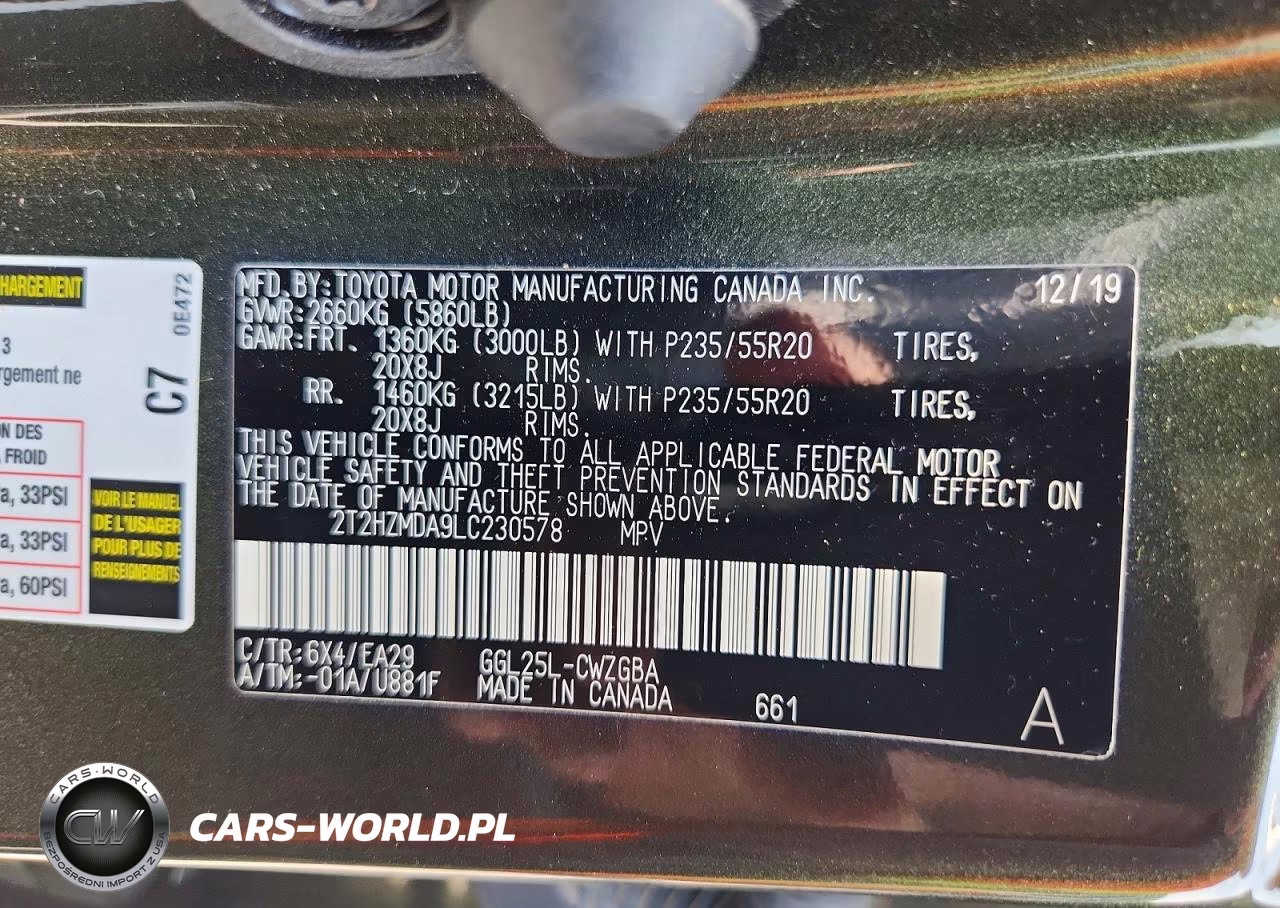 2020 Lexus Rx 350 VIN:2T2HZMDA9LC230578 - 13