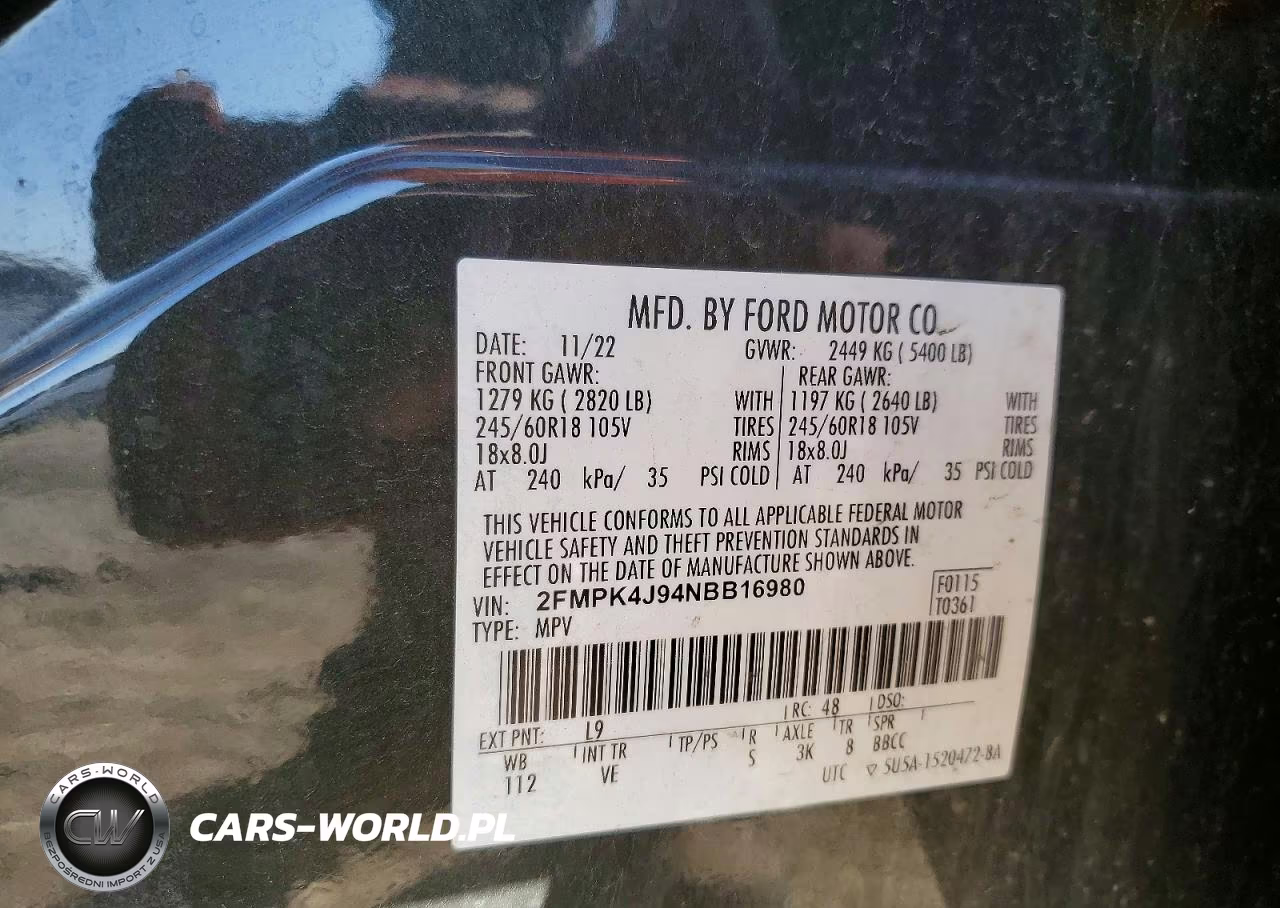 2022 Ford Edge Sel VIN:2FMPK4J94NBB16980 - 13