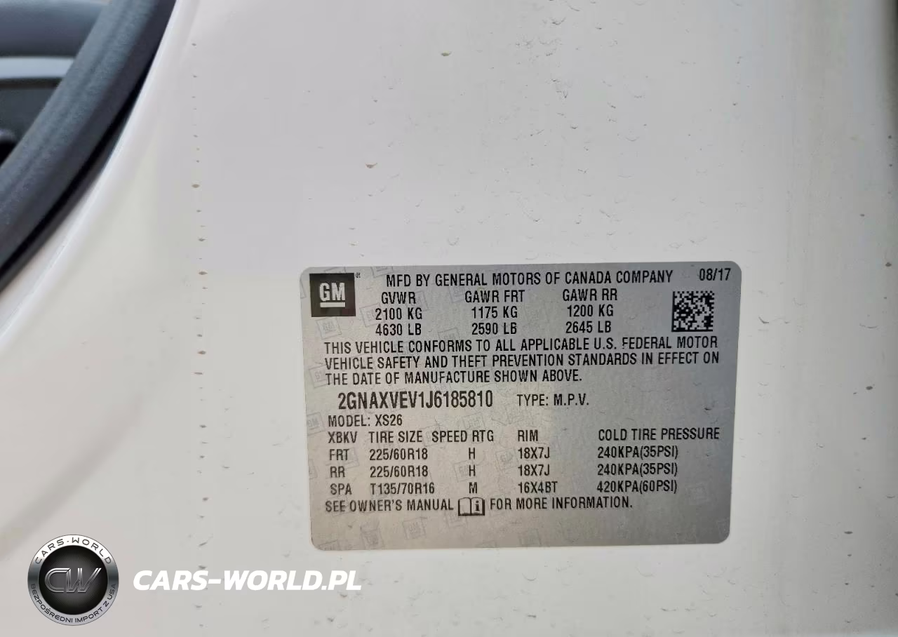2018 Chevrolet Equinox Premier VIN:2GNAXVEV1J6185810 - 13
