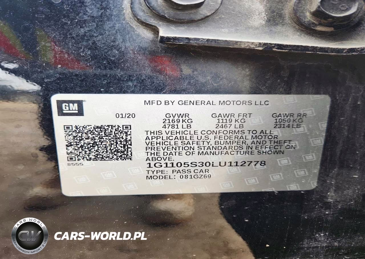 2020 Chevrolet Impala Premier VIN:1G1105S30LU112778 - 12