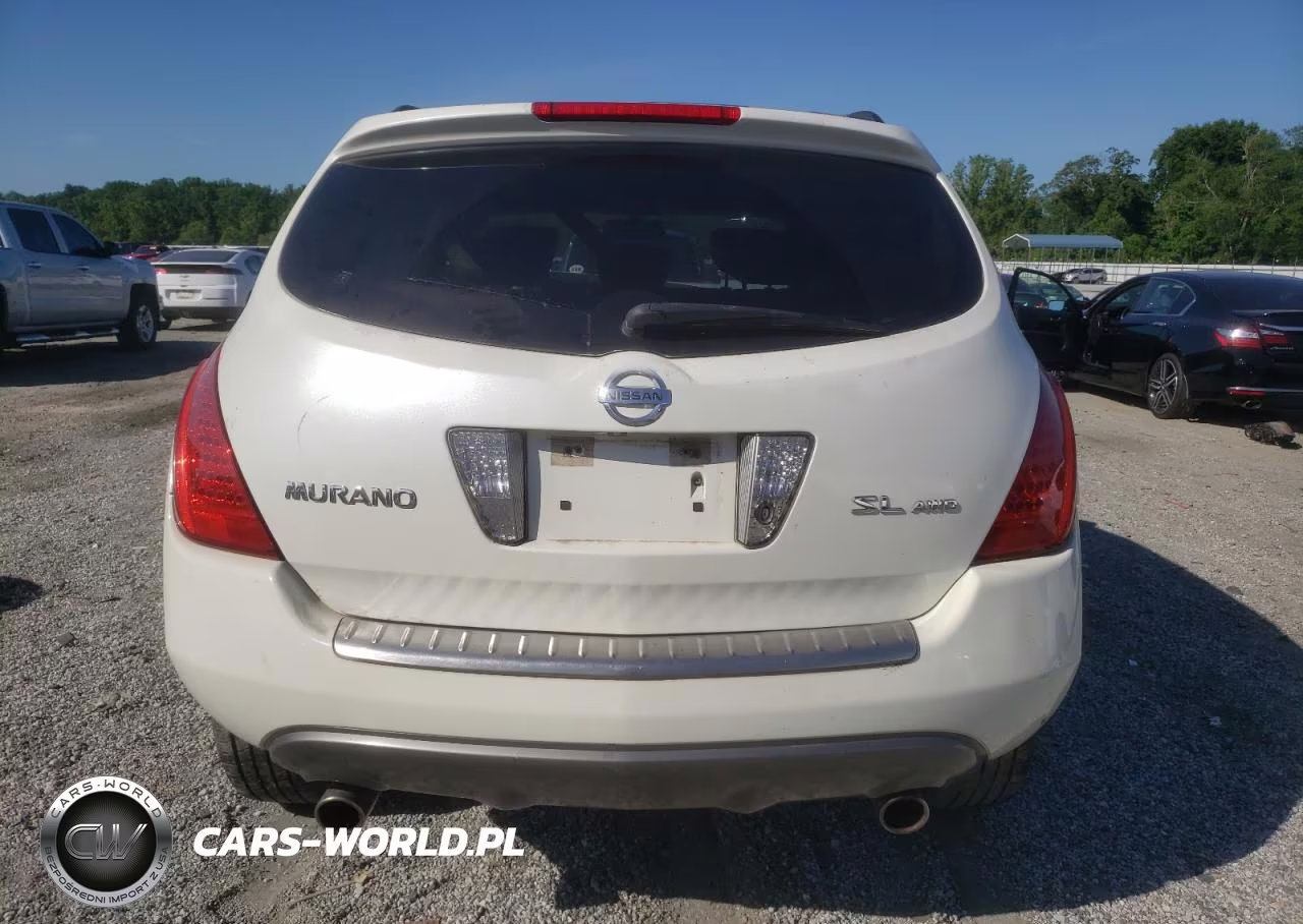 2007 Nissan Murano Sl VIN:JN8AZ08W07W613895 - 6