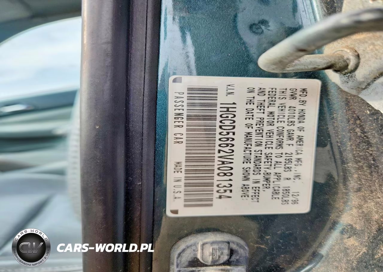 1997 Honda Accord Ex-Ex-R VIN:1HGCD5662VA081354 - 13