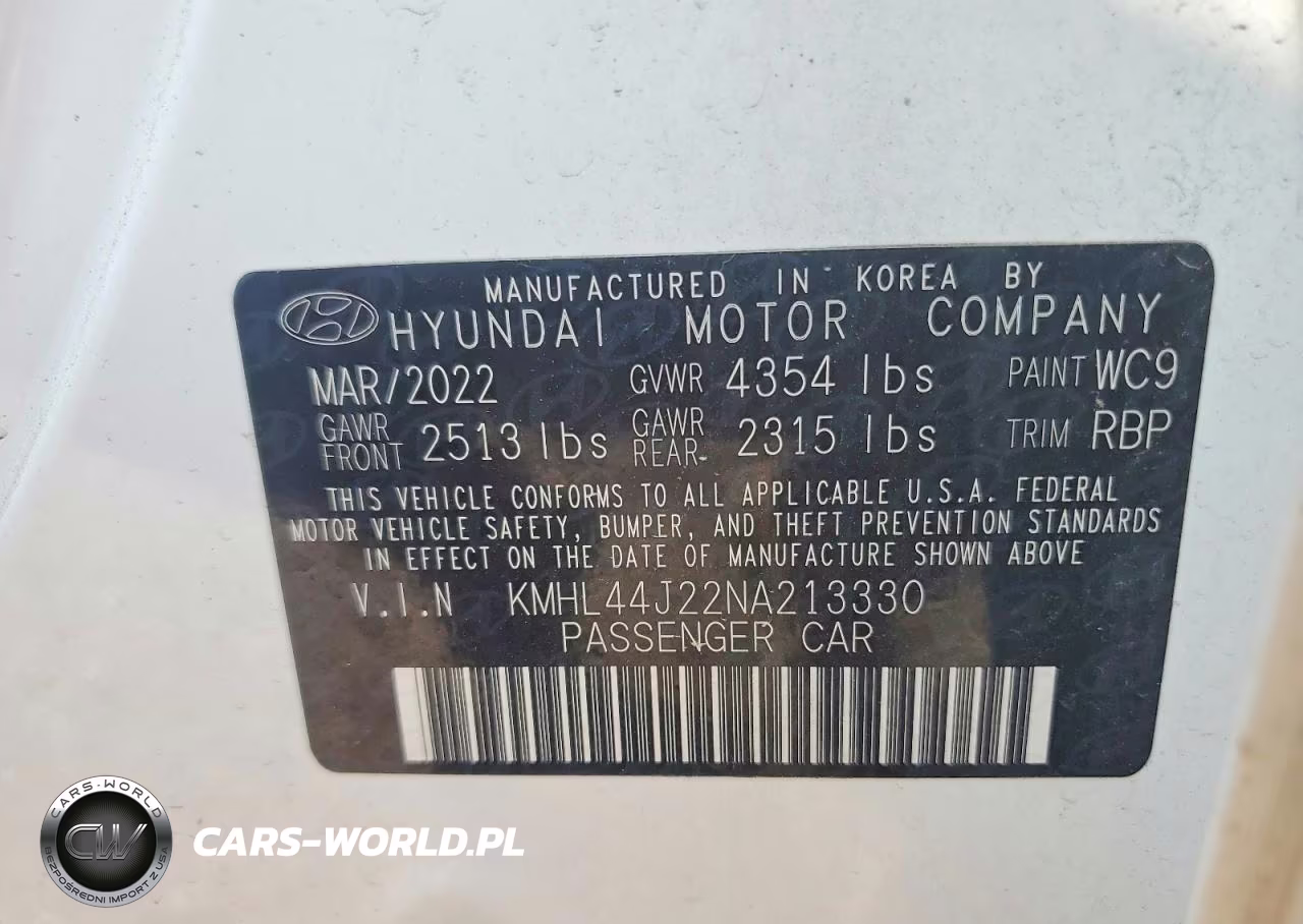 2022 Hyundai Sonata Sel Plus VIN:KMHL44J22NA213330 - 13