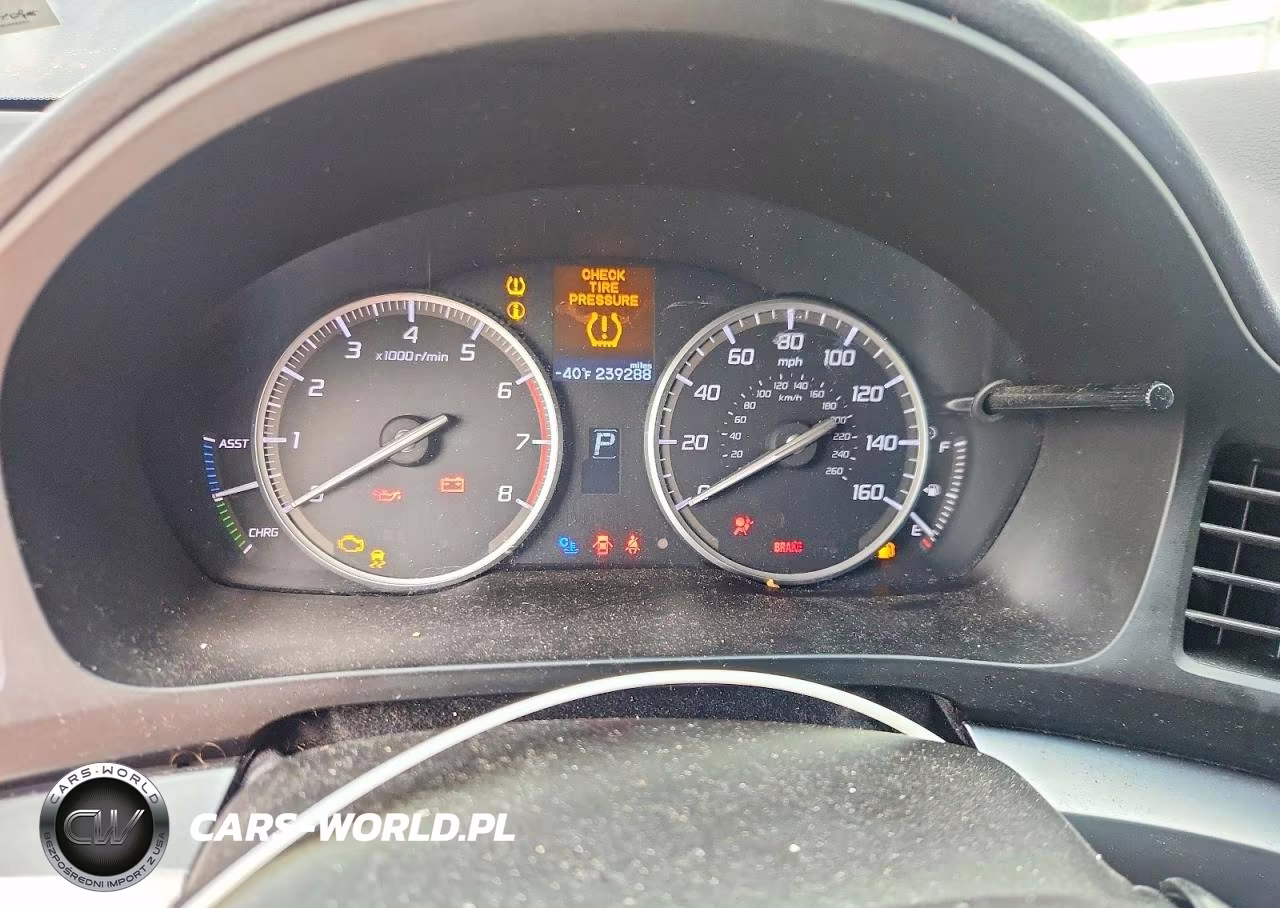 2013 Acura Ilx Hybrid 1.5L VIN:19VDE3F78DE301176 - 9