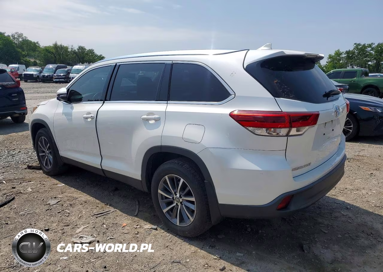 2019 Toyota Highlander Xle VIN:5TDJZRFH2KS570092 - 2