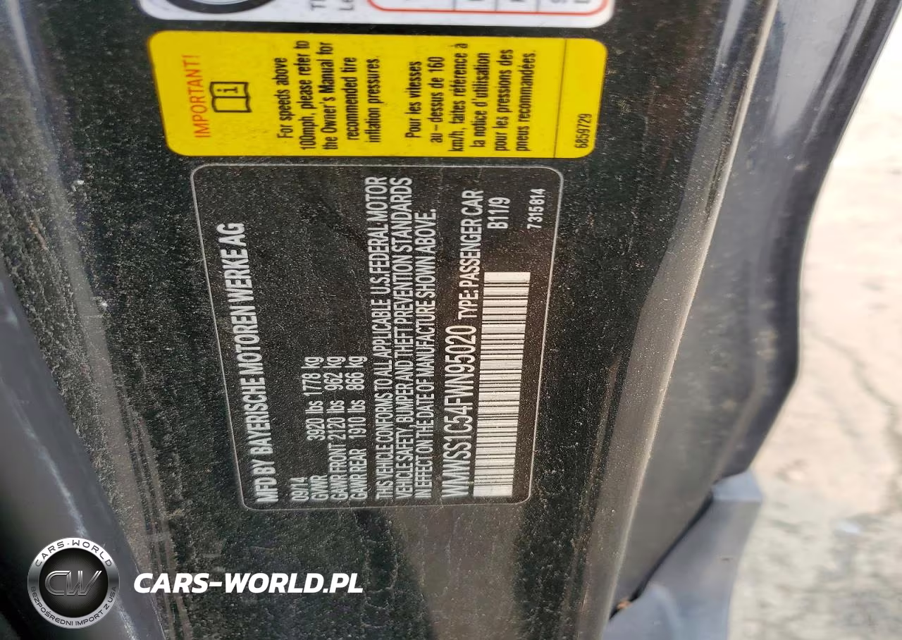 2015 Mini Cooper Paceman VIN:WMWSS1C54FWN95020 - 12