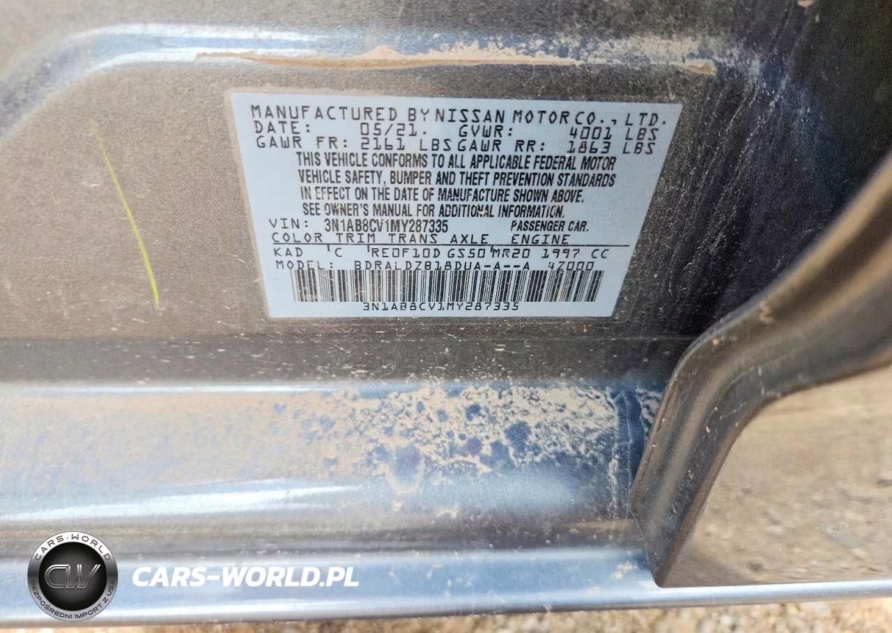2021 Nissan Sentra Sv VIN:3N1AB8CV1MY287335 - 12