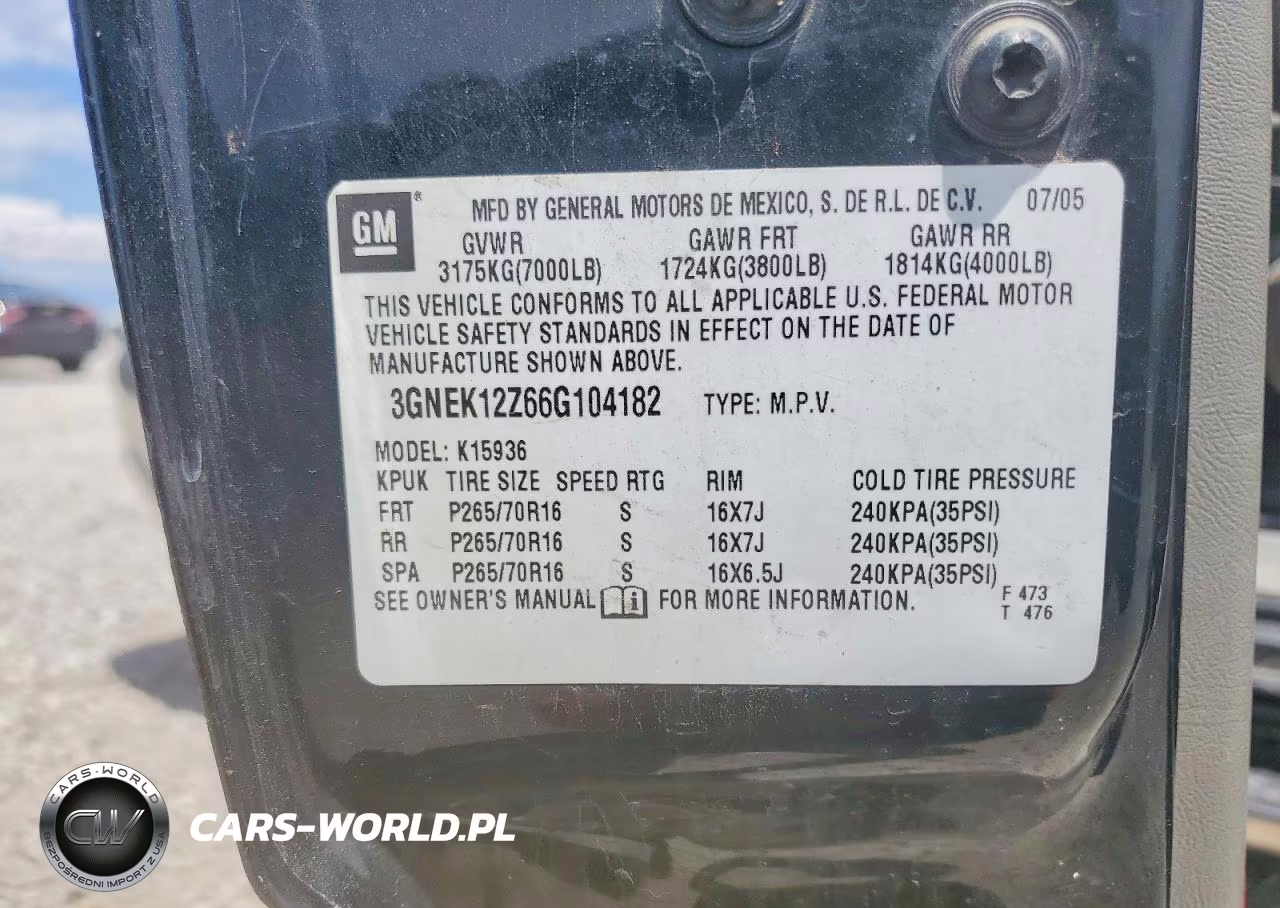 2006 Chevrolet Avalanche K1500 VIN:3GNEK12Z66G104182 - 12