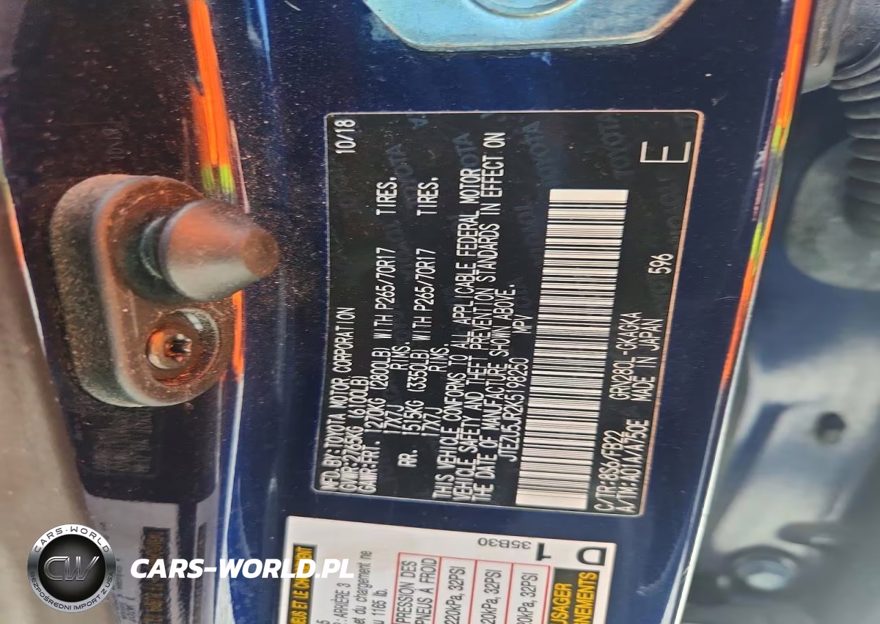 2019 Toyota 4Runner Sr5 VIN:JTEZU5JR2K5198250 - 12