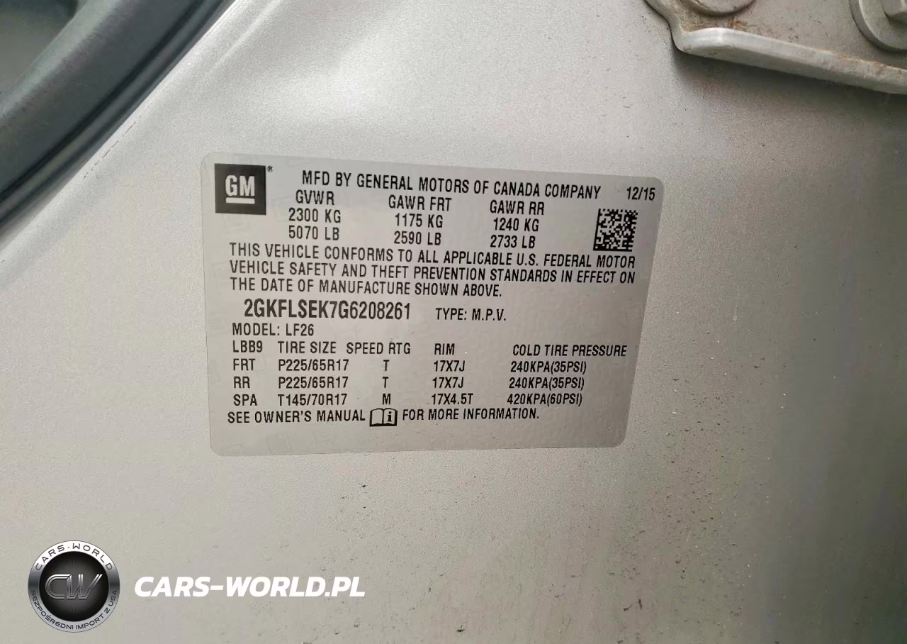 2016 GMC Terrain Sle VIN:2GKFLSEK7G6208261 - 13